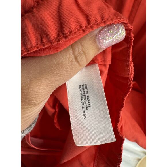 Old Navy Women's Rebellion Red Anorak Hooded Long Sleeve Jacket Size Medium - Picture 5 of 6